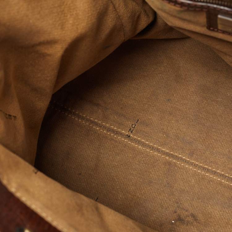 مملوكة مسبقًا Fendi Brown/Tobacco Zucca Canvas Chef du Jour Satchel