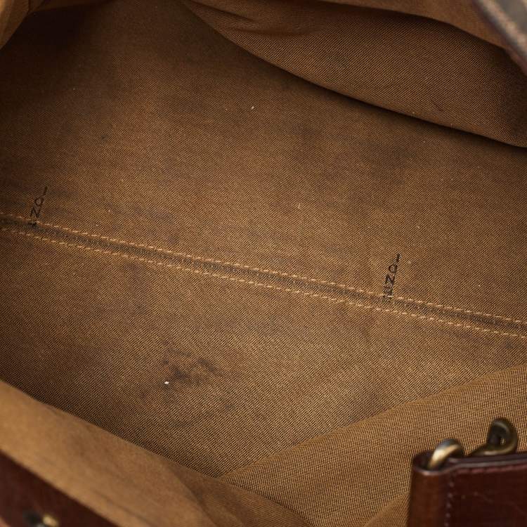 مملوكة مسبقًا Fendi Brown/Tobacco Zucca Canvas Chef du Jour Satchel