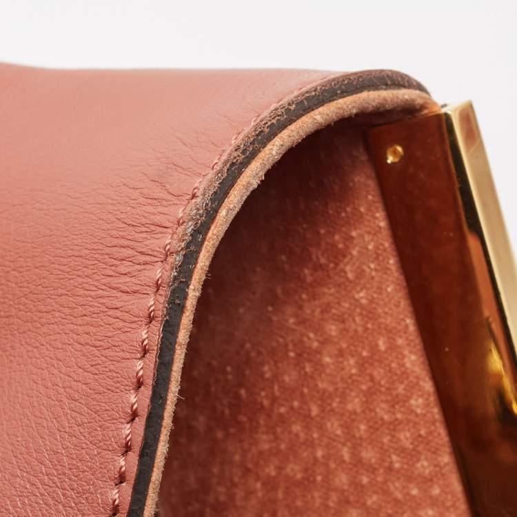 Pre Owned Fendi Punch Pink Leather Medium 2Jours Tote