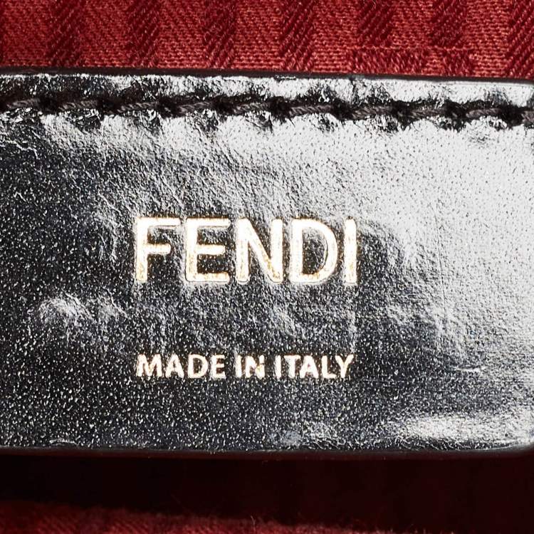 Pre Owned Fendi Red Leather Medium 2Jours Tote