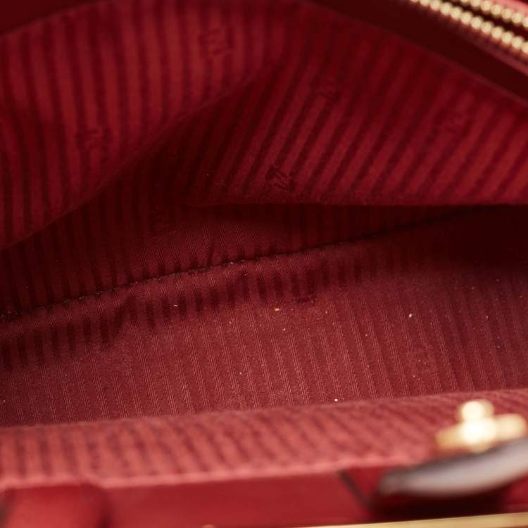 Pre Owned Fendi Red Leather Medium 2Jours Tote