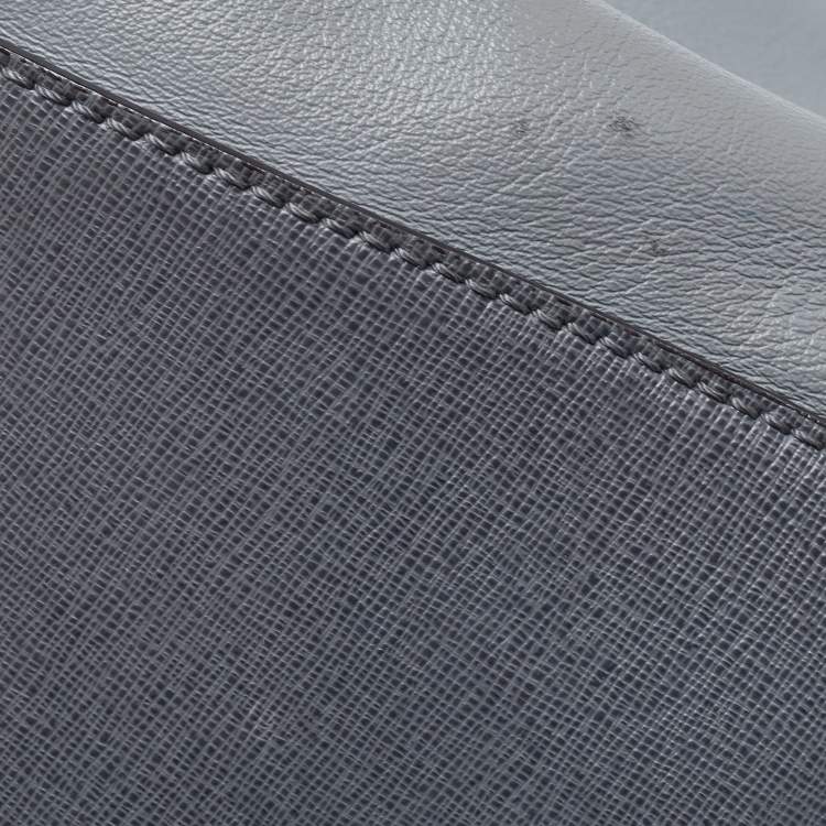 Pre Owned Fendi Grey Leather Petite Sac 2jours Tote
