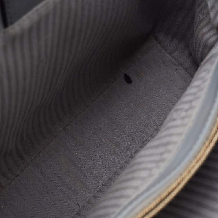 Pre Owned Fendi Grey Leather Petite Sac 2jours Tote