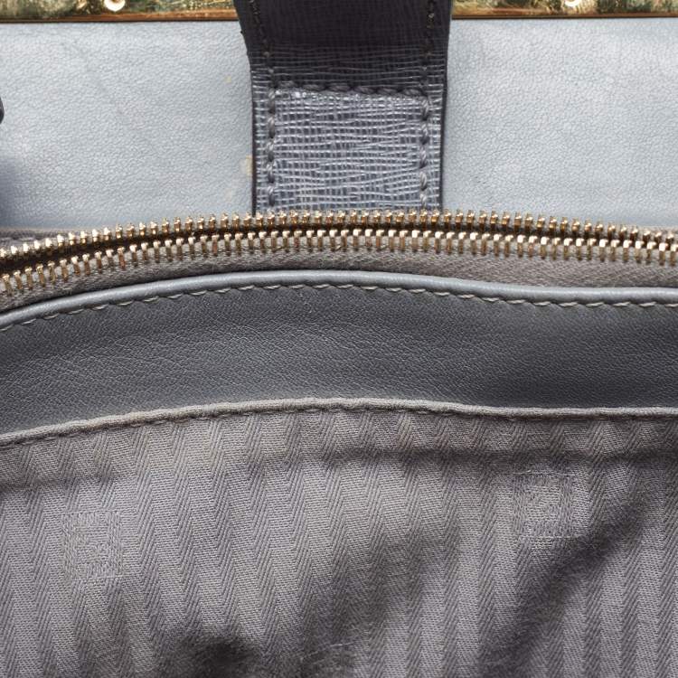 Pre Owned Fendi Grey Leather Petite Sac 2jours Tote