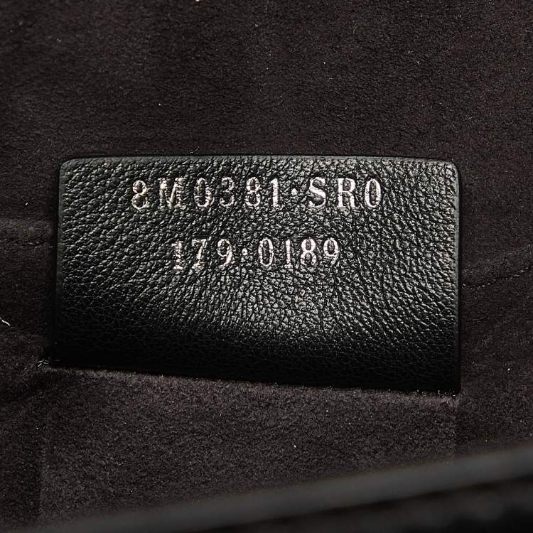 Pre Owned Fendi Black Leather Mini Kan I Shoulder Bag