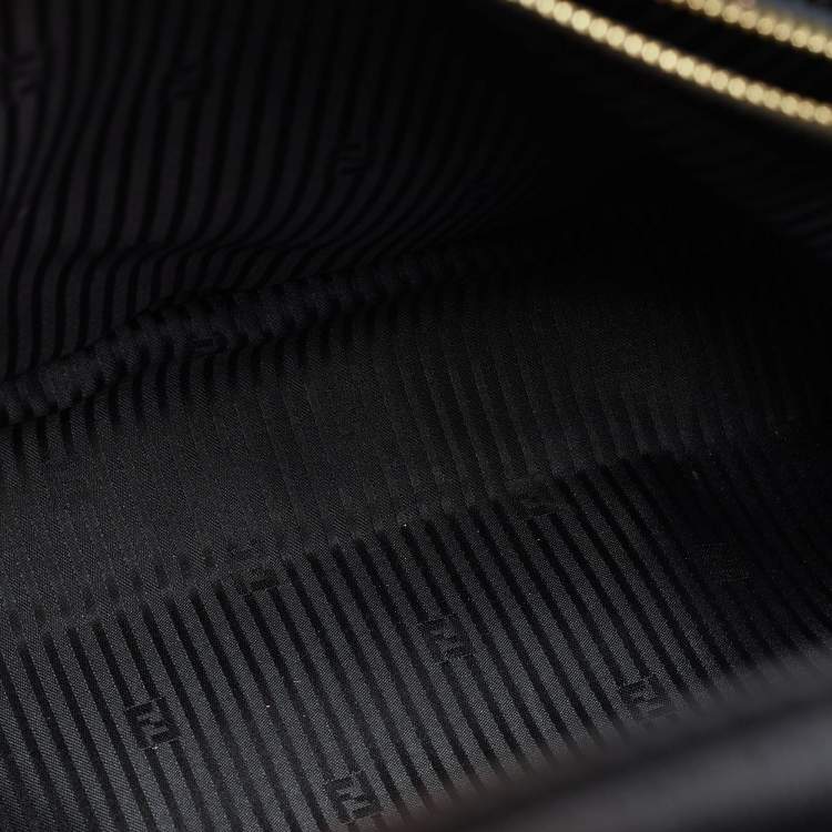 Pre Owned Fendi Black Leather Medium 2Jours Tote