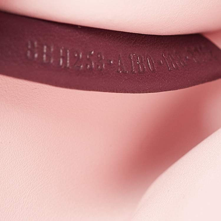 Pre Owned Fendi Plum/Pink Leather Petite Whipstitch 2jours Tote
