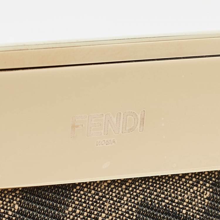 Pre Owned Fendi Brown Leather Medium First Shoulder Bag
