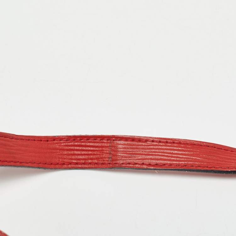 Pre Owned Fendi Red Zucchino Canvas and Leather Crossbody Bag