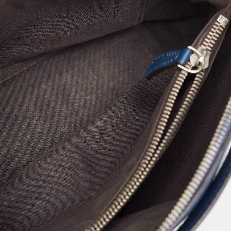 Pre Owned Fendi Blue Leather Medium By The Way Bag