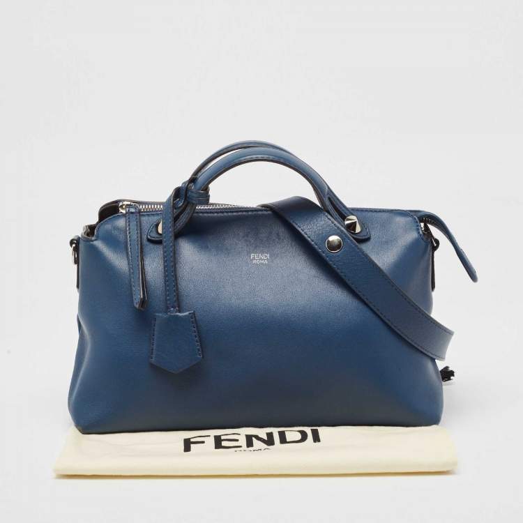Pre Owned Fendi Blue Leather Medium By The Way Bag