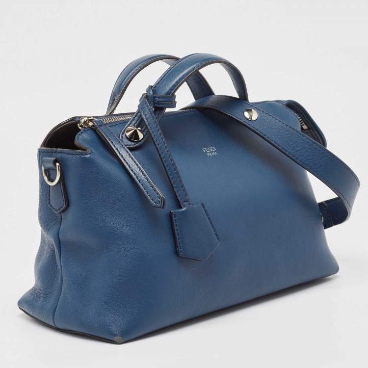 Pre Owned Fendi Blue Leather Medium By The Way Bag