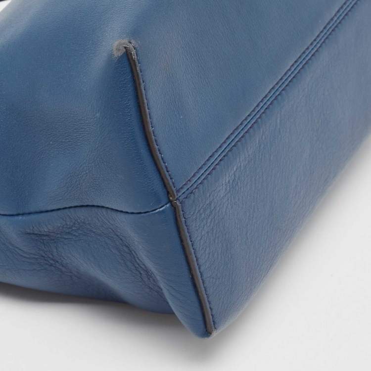Pre Owned Fendi Blue Leather Medium By The Way Bag