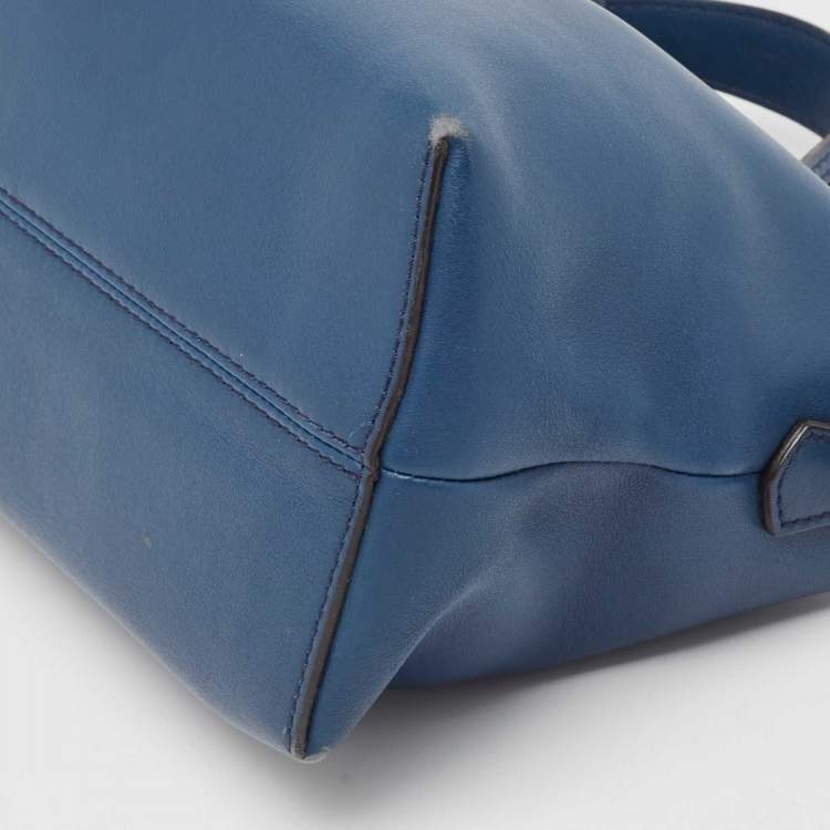 Pre Owned Fendi Blue Leather Medium By The Way Bag