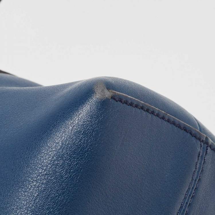 Pre Owned Fendi Blue Leather Medium By The Way Bag