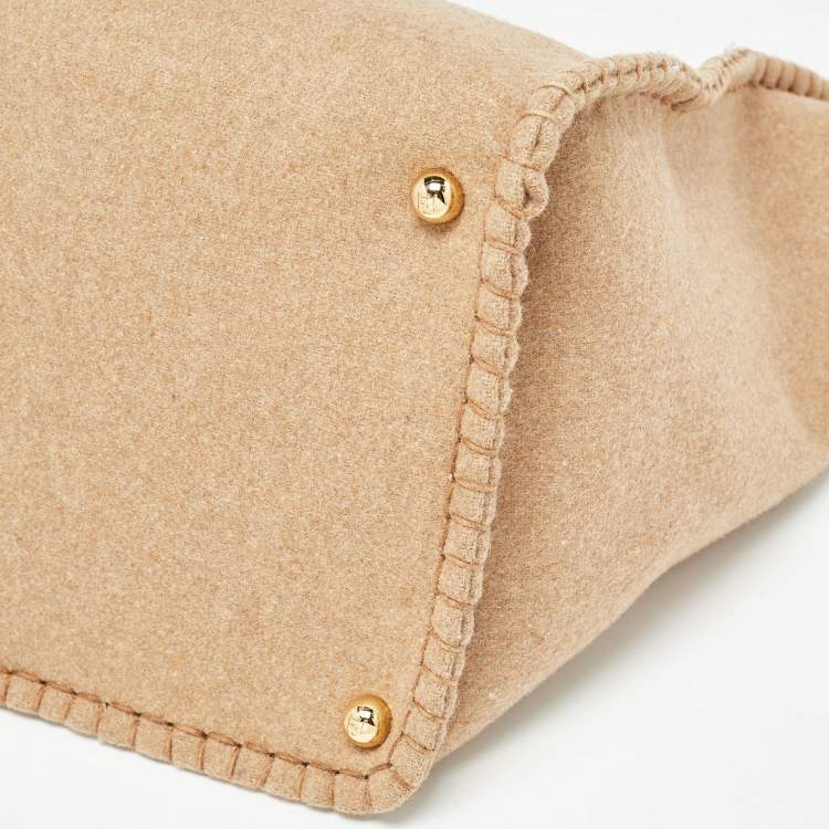 Pre Owned Fendi Brown Fabric Medium Way Tote