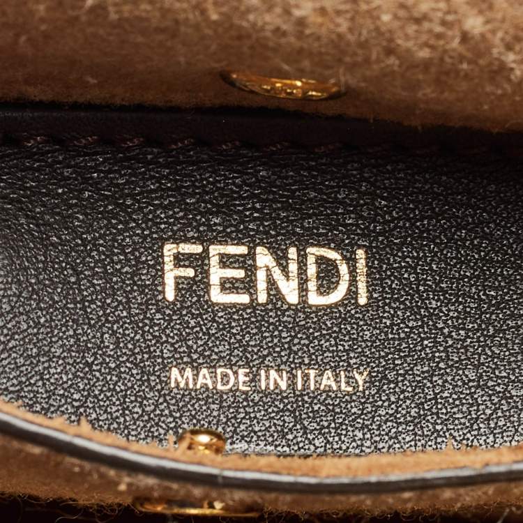 Pre Owned Fendi Brown Fabric Medium Way Tote