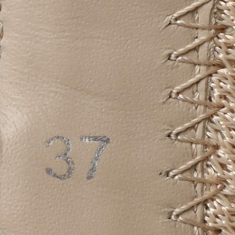 Pre Owned Fendi Beige Suede Flow Sneakers Size 37
