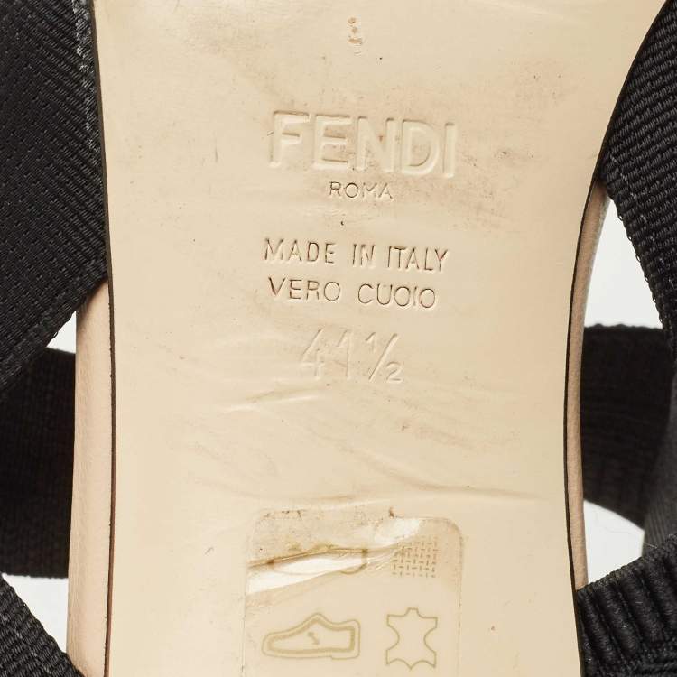 Pre Owned Fendi Multicolor Calf Hair and Leather Colibri Pumps Size 41.5