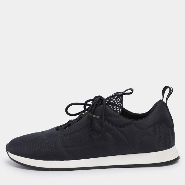 Pre Owned Fendi Navy Blue Nylon FFreedom Low Top Sneakers Size 41