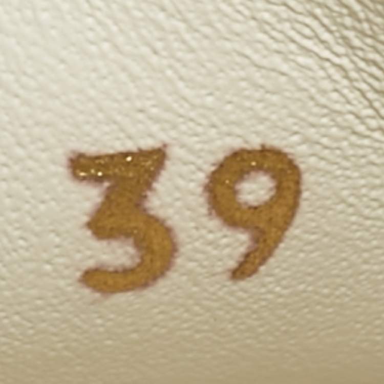 Pre Owned Fendi White Leather Lace Up Low Top Sneakers Size 39