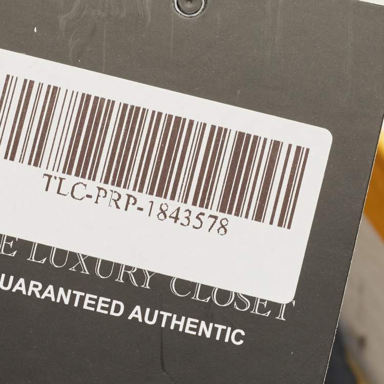 Pre Owned Fendi Black/White Lizard Embossed Leather Pumps Size 37.5