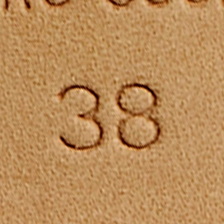 Pre Owned Fendi Brown Zucca Canvas Fendista Platform Pumps Size 38