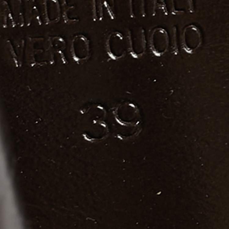 Pre Owned Fendi Fendista Size 39 Tobacco Zucca Canvas Platform Slingback Sandals