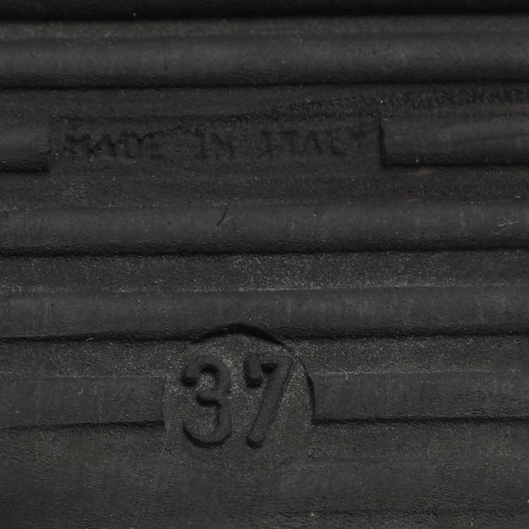 Pre Owned Fendi Rockoko Size 37 Brown Zucca Knit Fabric Low Top Sneakers