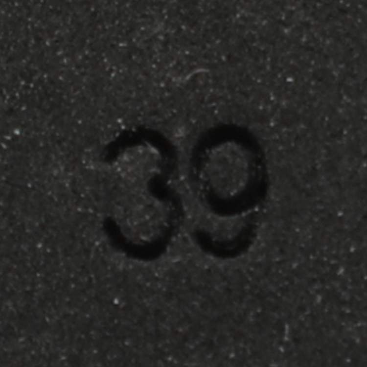 Pre Owned Fendi Rockoko Size 39 Black Leather and Zucca Stretch Fabric Combat Boots