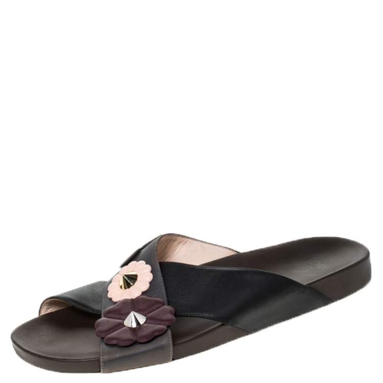multicolor fendi slides