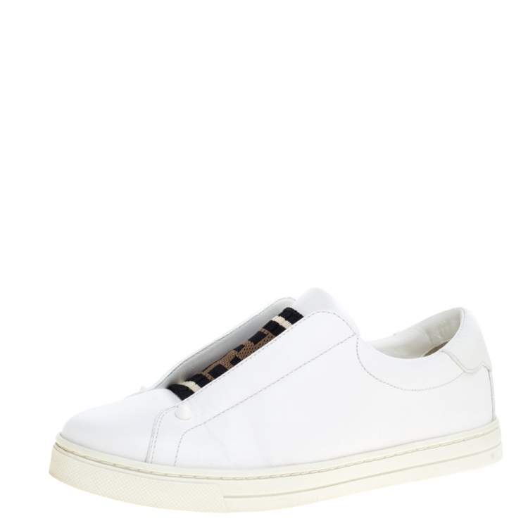 all white fendi shoes