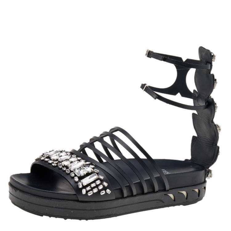 fendi jeweled sandals