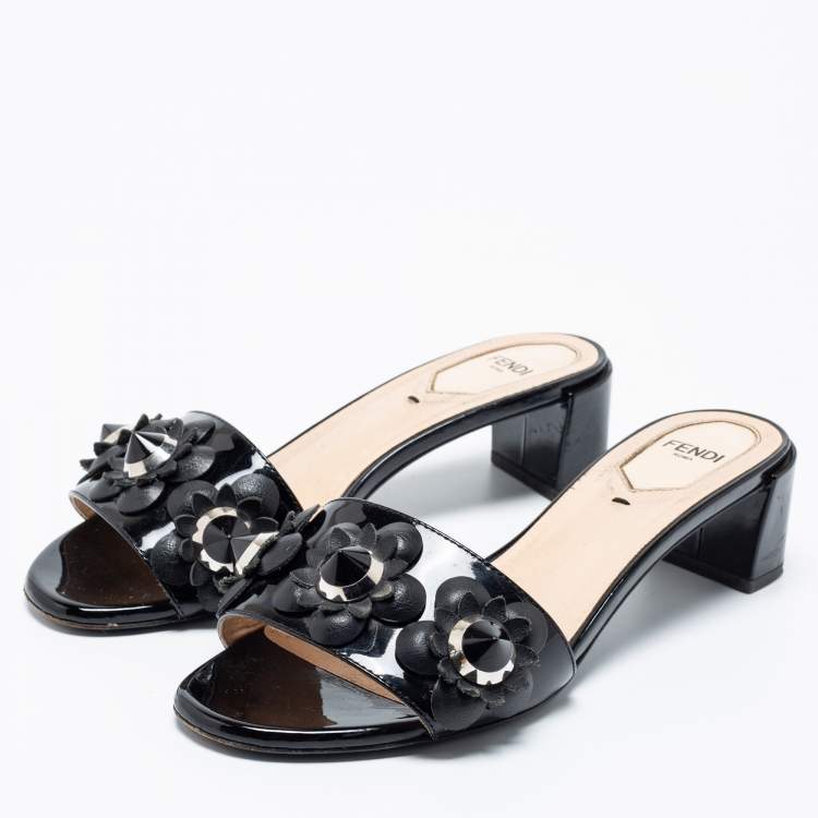 Fendi flower sandals best sale