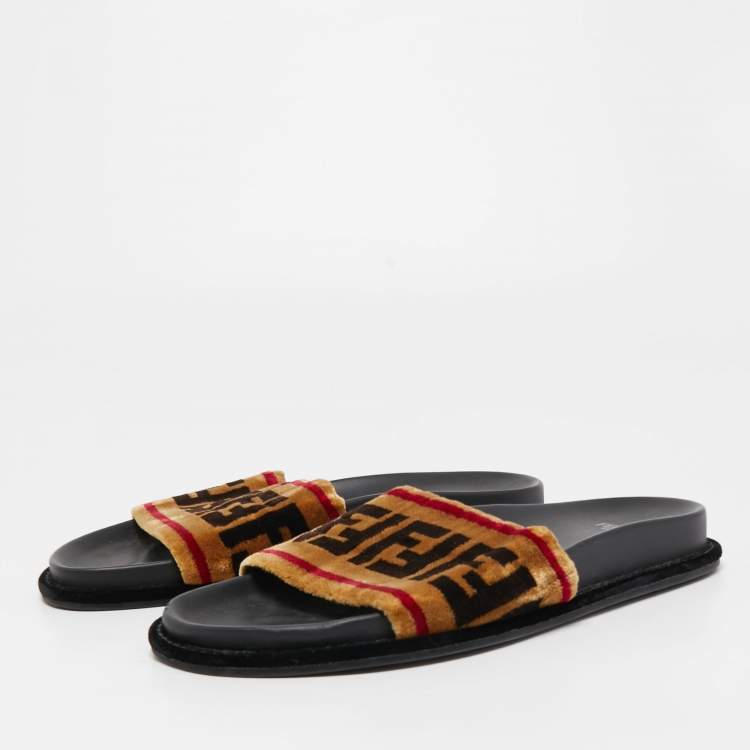 Fendi sales velvet slides