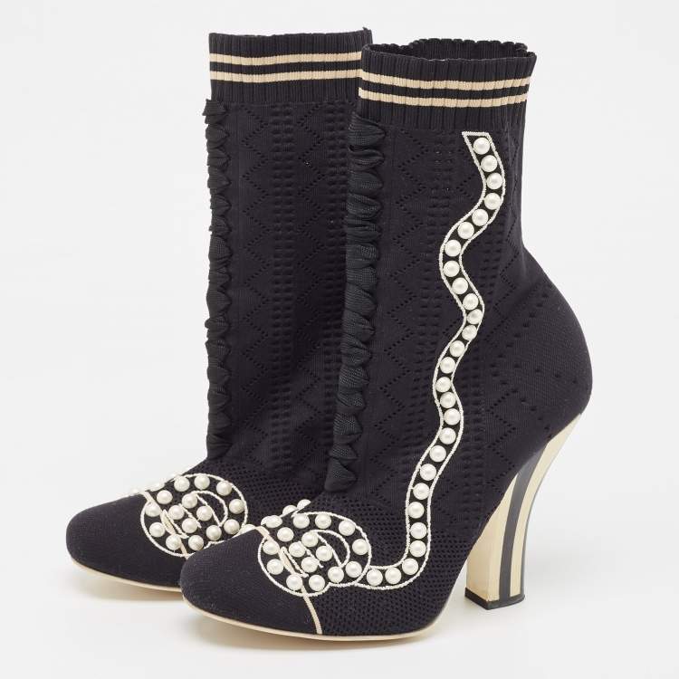 Embellished shop sock boots