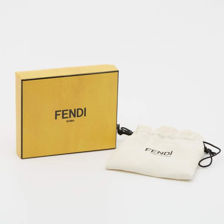 Pre Owned Fendi Mother of Pearl Diamond Topaz Two-Tone Stainless Steel IShine F121124500T01 Women's Wristwatch 33.50 mm
