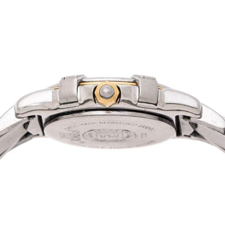 Pre Owned Fendi White Two-Tone Stainless Steel Vintage Orologi 3500L Women's Wristwatch 26 mm