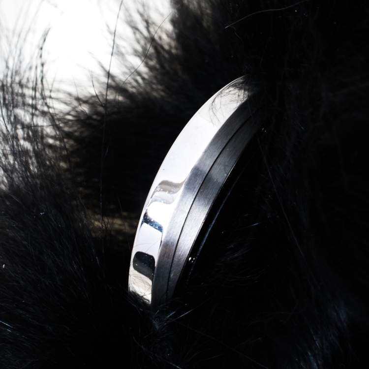 مملوكة مسبقًا Fendi Black Stainless Steel My Way Fur Glamy 35000M Women's Wristwatch 36 mm