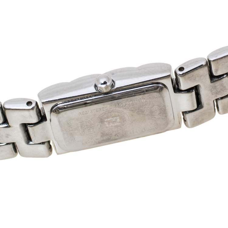 Pre Owned Fendi Salmon Stainless Steel 660L Women's Wristwatch 14 mm