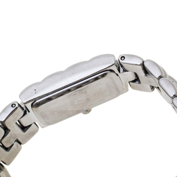 Pre Owned Fendi Salmon Stainless Steel 660L Women's Wristwatch 14 mm