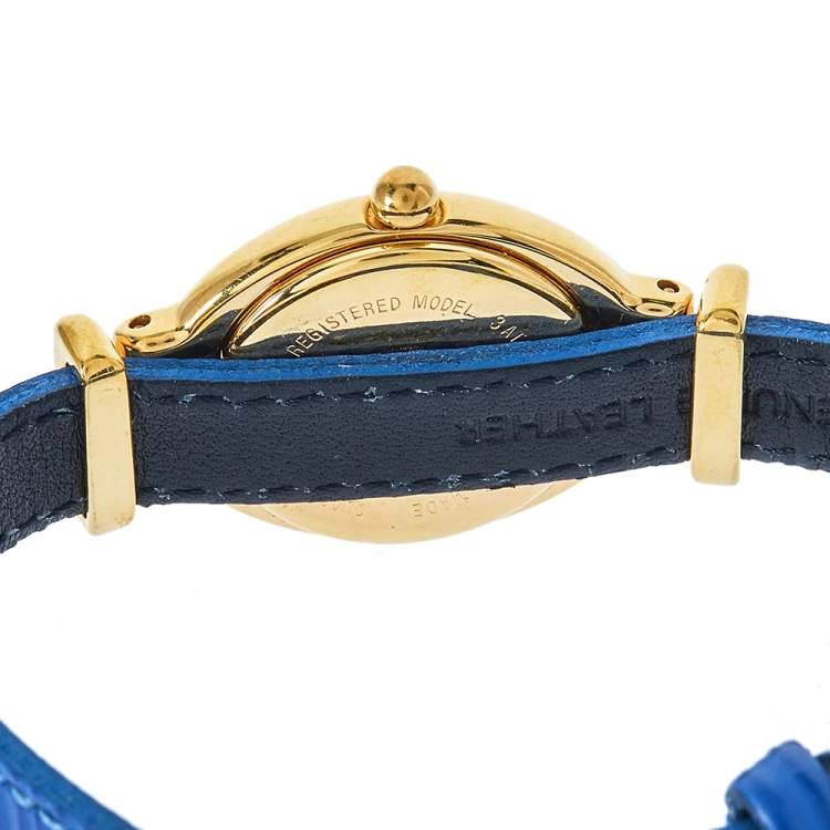 Pre Owned Fendi Silver Gold-Plated Stainless Steel Interchangeable Strap 640L Women's Wristwatch 24 mm