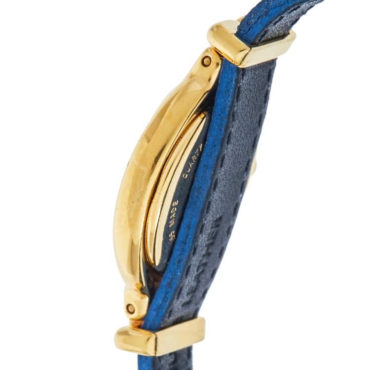 Pre Owned Fendi Silver Gold-Plated Stainless Steel Interchangeable Strap 640L Women's Wristwatch 24 mm