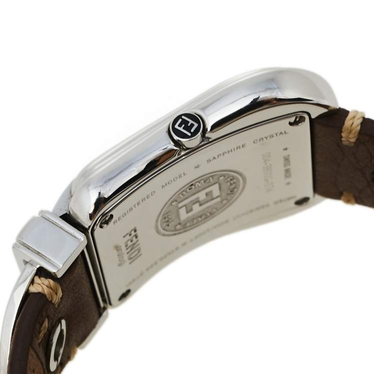 Pre Owned Fendi Mother of Pearl Stainless Steel B.Fendi 3800G Women's Wristwatch 33 mm
