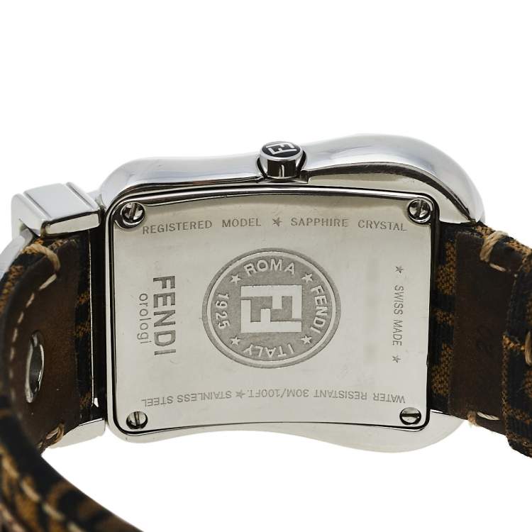 مملوكة مسبقًا Fendi Black Stainless Steel B.Fendi 3800G Women's Wristwatch 33 mm