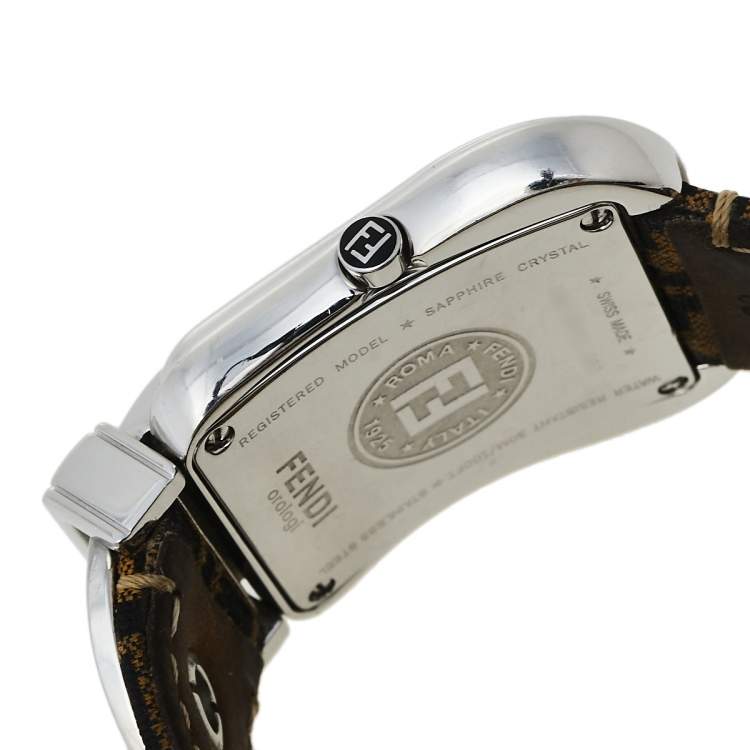 مملوكة مسبقًا Fendi Black Stainless Steel B.Fendi 3800G Women's Wristwatch 33 mm