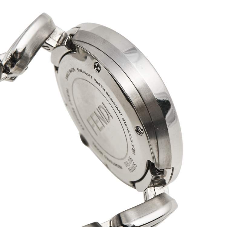 Pre Owned Fendi White Stainless Steel My Way F357024003 Women's Wristwatch 28 mm