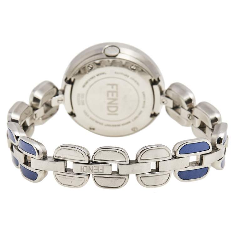 Pre Owned Fendi White Stainless Steel My Way F357024003 Women's Wristwatch 28 mm
