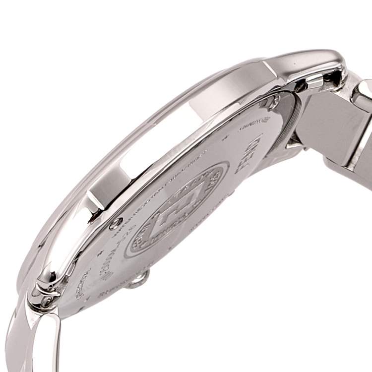 Pre Owned Fendi White Stainless Steel Classico 25000M Women's Wristwatch 32 mm