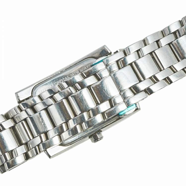 Pre Owned Fendi Champagne Stainless Steel Diamond Orologi 7000L Women's Wristwatch 21 mm